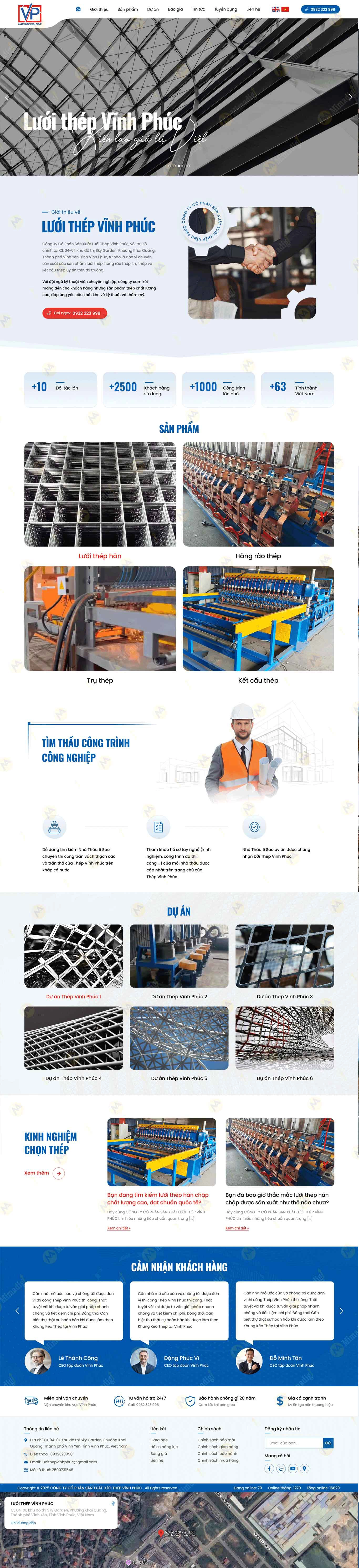 dự án website trọn gói