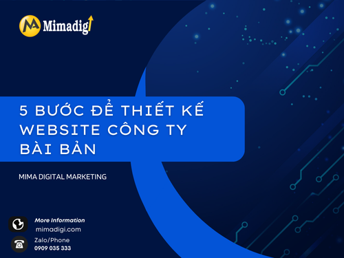 5 Bước Để Thiết Kế Website Công Ty Bài Bản