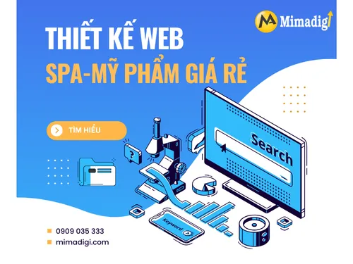 Thiết kế web spa – thẩm mỹ giá rẻ 