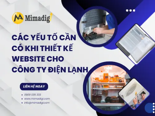 Thiết kế website công ty điện lạnh