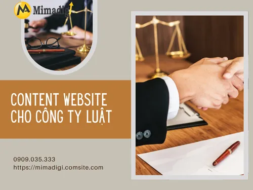Content website cho công ty luật