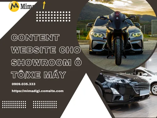 Content website cho showroom ô tô/xe máy