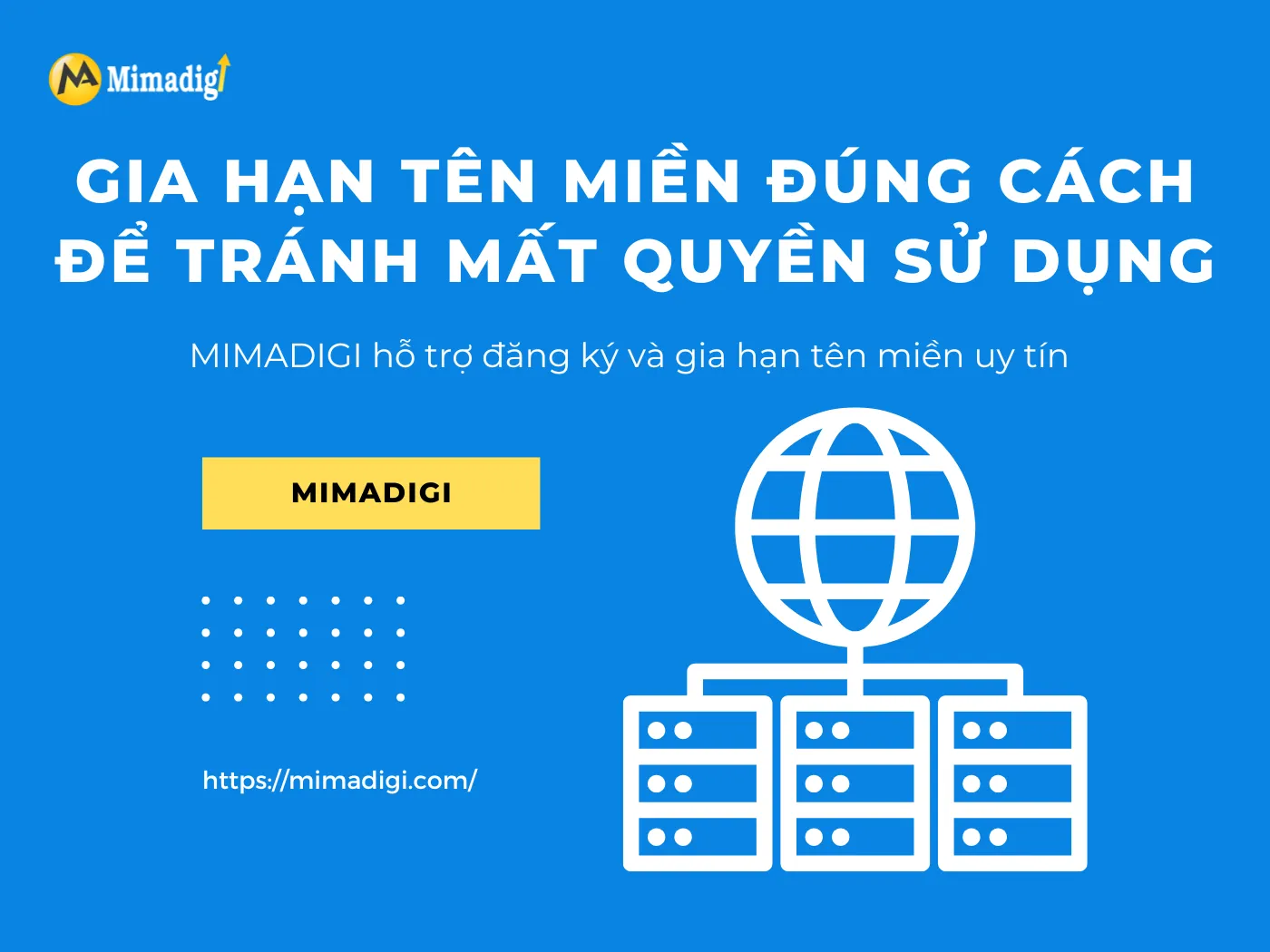 Gia hạn tên miền đúng cách để tránh mất quyền sử dụng