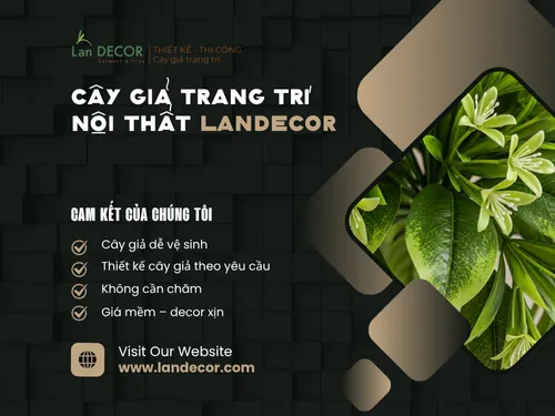 LanDecor – Nghệ thuật trang trí nội thất kết hợp cây xanh hoàn hảo