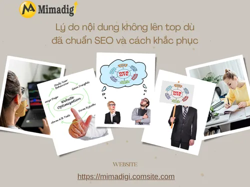 lý do Nội dung không lên top dù đã chuẩn SEO và cách khắc phục