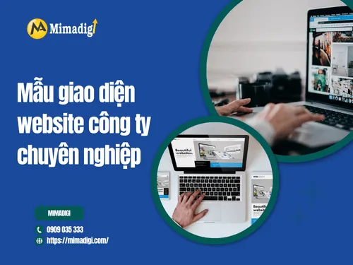 Mẫu giao diện website công ty chuyên nghiệp