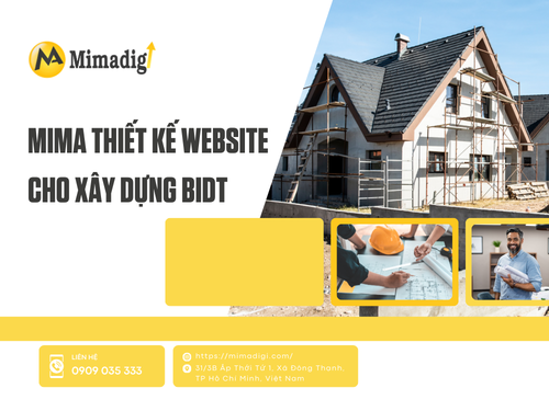 MIMA Designs Website for BIDT Construction