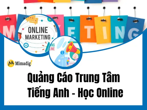 Quảng cáo trung tâm tiếng Anh – học online
