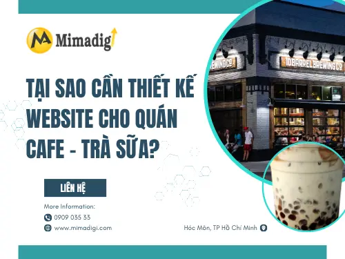 Website Design for Coffee & Milk Tea Shops