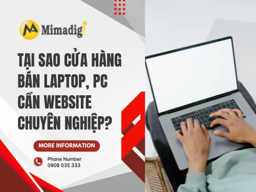 Laptop and PC Sales Website Design in Binh Duong