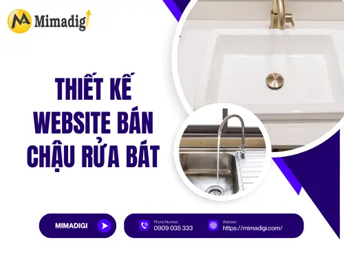 Thiết kế website bán chậu rửa bát