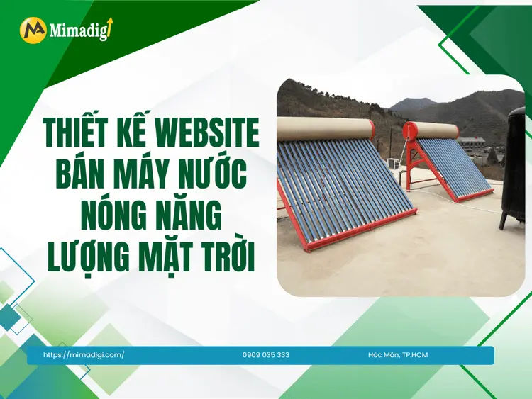 Thiết kế website bán máy nước nóng năng lượng mặt trời