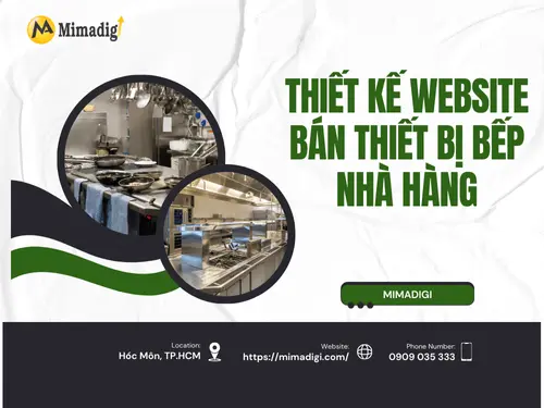 Thiết kế website bán thiết bị bếp nhà hàng