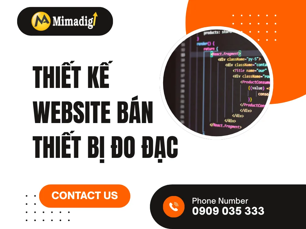 Thiết kế website bán thiết bị đo đạc