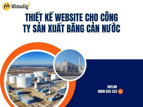 Thiết kế website công ty sản xuất băng cản nước