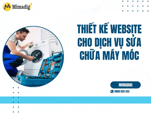 Thiết kế website dịch vụ sửa chữa máy móc