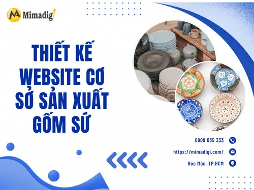 Thiết kế website cơ sở sản xuất gốm sứ