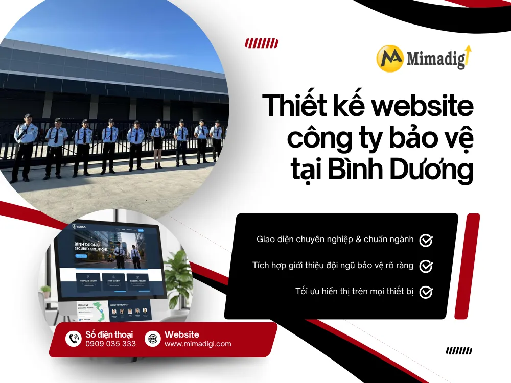 Security Company Website Design in Binh Duong