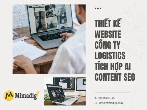 Thiết kế website công ty logistics tích hợp AI content seo