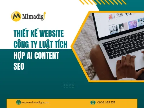 Thiết kế website công ty luật tích hợp AI content seo