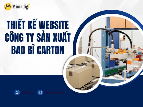 Thiết kế website công ty sản xuất bao bì carton