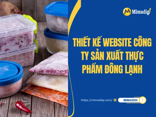 Thiết kế website công ty sản xuất thực phẩm đông lạnh