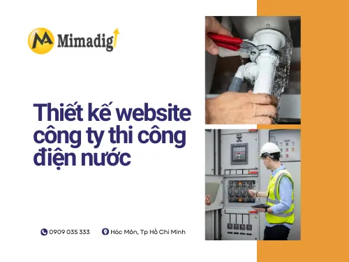Thiết kế website công ty thi công điện nước