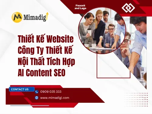 Website Design for Interior Design Company Integrated with AI Content SEO