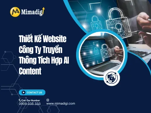 Thiết kế website công ty truyền thông tích hợp AI content