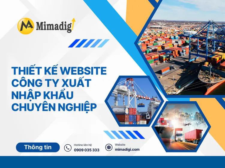Thiết kế website công ty xuất nhập khẩu chuyên nghiệp