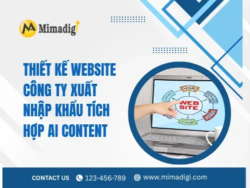 Website Design for Import-Export Companies Integrated with AI Content