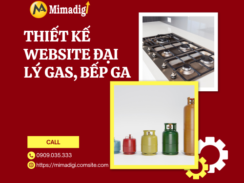 Thiết kế website đại lý gas, bếp ga