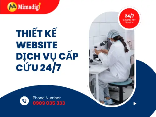 Thiết kế website dịch vụ cấp cứu 24/7