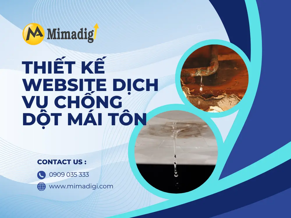 Metal Roof Leak Repair Service Website Design