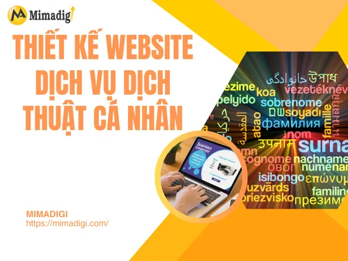 Personal Translation Service Website Design