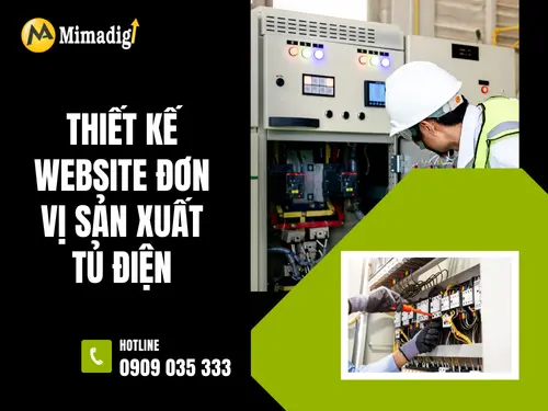 Thiết kế website đơn vị sản xuất tủ điện