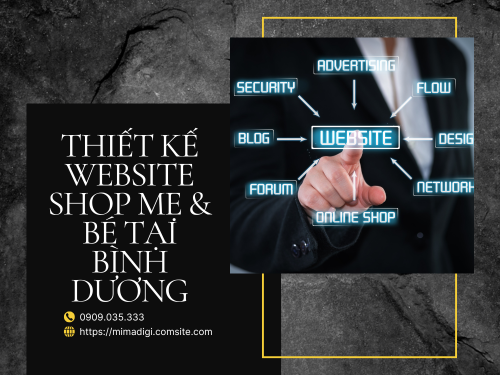 Thiết kế website shop mẹ & bé tại Bình Dương
