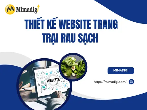 Thiết kế website trang trại rau sạch