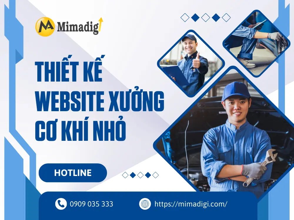 Thiết kế website xưởng cơ khí nhỏ
