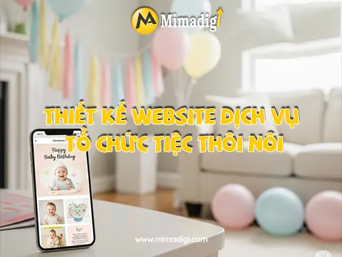 Website Design for First Birthday Party Service