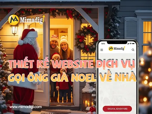 Thiết kế website dịch vụ gọi ông già Noel về nhà