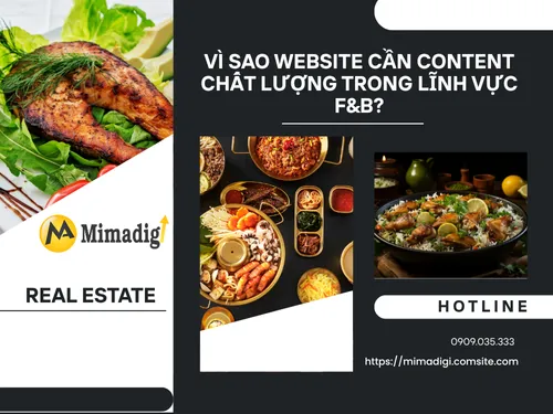 Content website cho lĩnh vực F&B