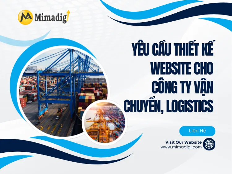 Thiết kế website theo yêu cầu cho công ty vận chuyển, logistics
